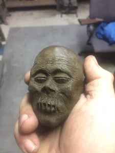 Creepy Shrunken Head Shift Shifter Knob Jungle Hot Rod witch doctor - Bild 1 von 4