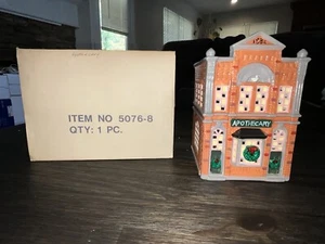 Dept 56 Original Snow Village "Apothecary " #5076-8 Retired 1986 - Picture 1 of 10