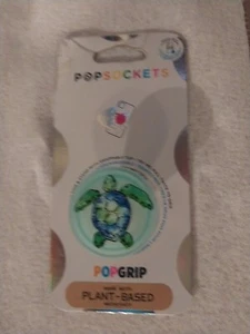 PLANT BASED! PopSockets Phone Grip Turtle PopGrip & Stand with Swappable Top - Picture 1 of 3