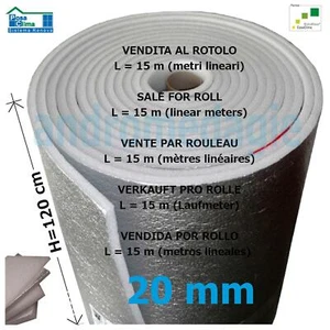 FLEXOTERM 20MMx120CMx15MT Riqualificazione del cassonetto Tapparelle - Picture 1 of 2