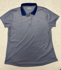 Camisa polo Vineyard Vines azul de rendimiento grande para mujer - Imagen 1 de 13