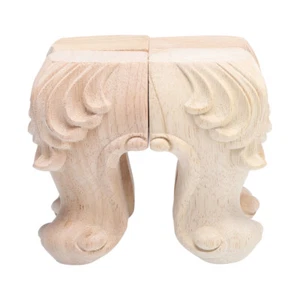 4 Pcs Solid Wood Furniture Wooden Feet Table Leg Sofa Replacement - Picture 1 of 12