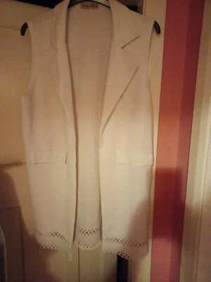 Chaleco blanco Cameo Rose talla 18 Foto 1 de 4