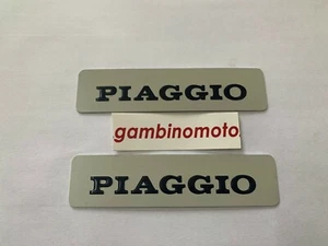 SCHILD 2 STÜCK ALU TANK PIAGGIO SI - CIAO P PX PV PXV - Bild 1 von 1