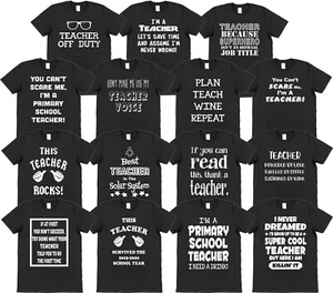Camiseta de maestro Ideas de regalo Reino Unido final de escuela regalo camiseta unisex para hombre mujer - Imagen 1 de 30