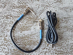 Black Right Angle  Guitar Effect Pedal Cable Effects Patch Cord Pedal Cable - Picture 1 of 2