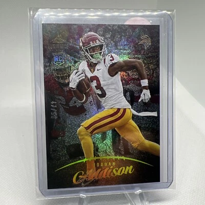 2023 Panini Luminance Jordan Addison Rookie Orange /50 #107 Vikings RC SP - Image 1 of 3