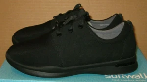SoftWalk S1807 Women's Relax Sneaker   Black/Black Lycra/Microfiber   Size 8 - Picture 1 of 9