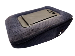 95-98 CHEVY SILVERADO GMC SIERRA CK 1500 CENTER CONSOLE JUMP SEAT ARMREST BLUE - Picture 1 of 9