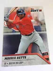 2016 Topps BUNT Jumbo 5x7 Mookie Betts Red Sox 193 #’d 01/49 Physical Card