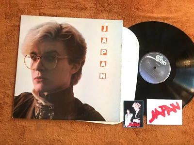 Japan s/t david sylvian 1982 lp gentlemen take polaroids epic w/2 FAN STICKERS! - Image 1 of 4