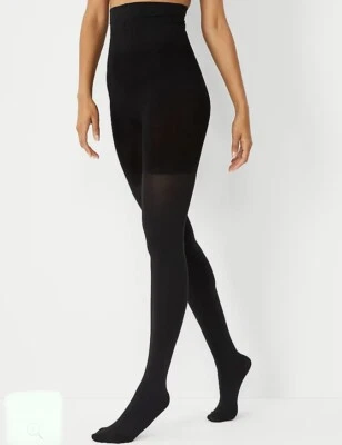 Medias Ann Taylor Factory negras opacas control superior S 4’11”-5’4” 90-120 lb Foto 1 de 3
