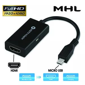 Cavo adattatore TV da micro USB a HDMI MHL per smartphone Android 1080P venditore Regno Unito - Foto 1 di 6