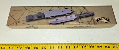 Frost FC-34B, 12.5" Overall, Stainless Steel, ABS Handle, Sheath, New Knife - Image 1 of 4