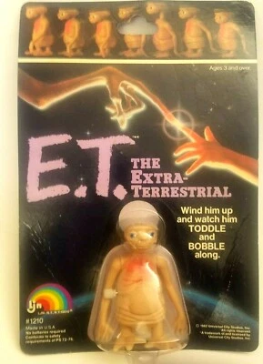 ET The Extra Terrestrial LJN # 1210 Wind Up Toddle Bobble Toy NRFP 1982 New Orig - Image 1 of 4