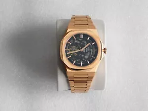 D1 Milano Model SKBJ12 Skeleton Rosegold Automatic Men Watch - Picture 1 of 16