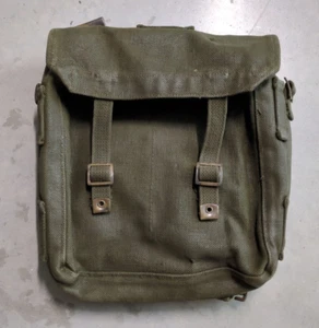 Vintage British Military Surplus RAF 37 Canvas Haversack Rucksack/Pack/Tasche/Tasche - Bild 1 von 10