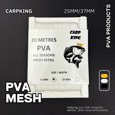 PVA MESH FAST MELT 20 Metre REFILL (25 or 37mm) 8000+ SOLD CARP KING BEST VALUE - Image 1 of 4