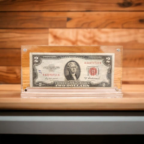 Rare 'Dirty Tom' 1953 Series A $2 Bill (Alignment Error & Cut Error) Cover