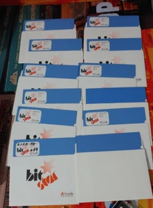 12 x Disquetes 2D 48tpi Disquetes Vacíos (Commodore 64 en Caja) 8-bit Blue Bit Star - Imagen 1 de 1