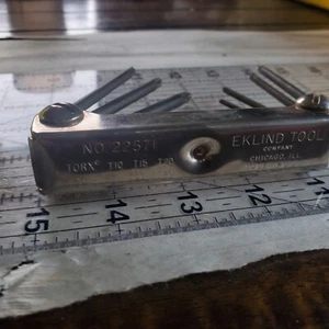 Eklind Tool Company n.22571 Set di chiavi torx pieghevoli T10-T40 Made in USA - Foto 1 di 8