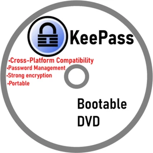 KeePass Portable Password Manager Encrypted Database Software CD Drive - Picture 1 of 1