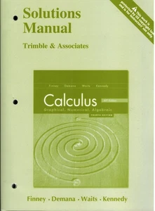 SOLUTIONS MANUAL to CALCULUS 4th Edition  (Brand New Paperback Book) - Picture 1 of 1
