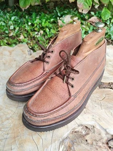 Botas Chukka Russell Mocasín Deportivas Arcillas 8.5 E Marrón con Nuevas Suelas Vibram - Imagen 1 de 21