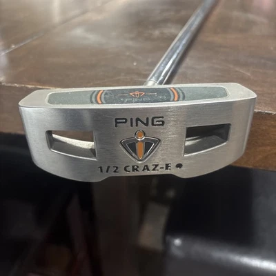 Ping 1/2 CRAZ-E L Golf Club Putter 35" w Super Stroke 3.0 Grip + Matching Cover - Image 1 of 4