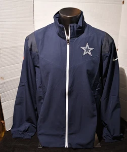 Dallas Cowboys Nike on Field Navy Light Weight Jacket Full  zip  L-XL NIP - Picture 1 of 14