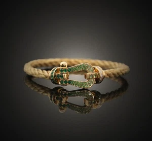 Fred 18k 0J0002 Forsten Large Bracelet 18K Gelbgold Smaragd 138173037 - Bild 1 von 8