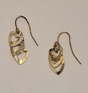 Drop/Dangle Heart Earrings - Picture 1 of 4