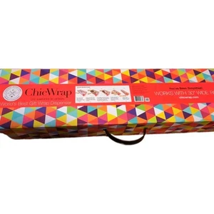 Chic Wrap Worlds Best Gift Wrap Dispenser Triangle Design Wrapping Paper - Picture 1 of 7