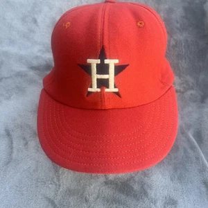 Cooperstown Ball Caps Houston Astros 1980er Wolle Lederband Worlds Finest Caps - Bild 1 von 8