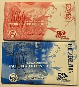 1999 United States US Mint Set 18 Coin P & D Uncirculated Coin Set OGP  - Picture 1 of 9