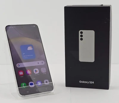 (NE6) Samsung Galaxy S24 | SM-S921B/DS | 128GB | Marble Grey | Unlocked - Image 1 of 4