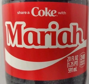 Comparte Coca Cola con Mariah 2025 Botella Coca Cola Regalo Personalizado Edición Limitada - Imagen 1 de 4