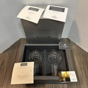 Waterford Crystal Millennium Love 2 globos copas de vino de agua con caja original - Imagen 1 de 17