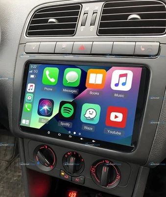9'' Wireless Carplay Android Auto Head Unit Car Radio For VW POLO 2009-2017 MK5 - image 1 of 4