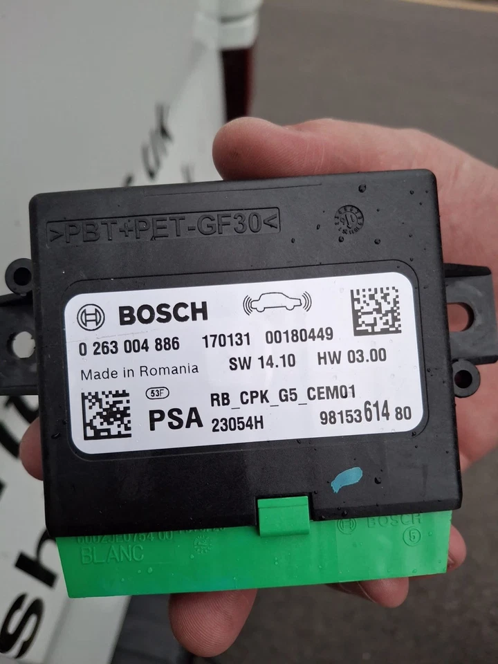 PEUGEOT 3008 P84 PDC PARKING ASSISTANCE CONTROL MODULE 2017 9815361480 - Image 1 of 1