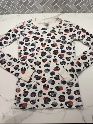 Hanna Andersson Leopard Long John Pajama Top Size US 12 Rainbow Cheetah Play - Image 1 of 4
