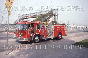 Fire Apparatus Slide 1993 LACFD Los Angeles 88 KME Engine 16 Dog Sleeping On Top - Picture 1 of 1