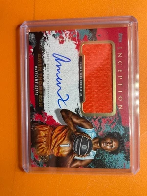 Amen Thompson 2021-22 Topps OTE patch auto /25 IAPC-AT2 - Image 1 of 2