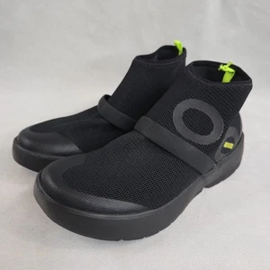 Zapatos altos OOFOS OOmg para mujer talla 7 negros sin cordones cómodos recuperación caminar - Imagen 1 de 11