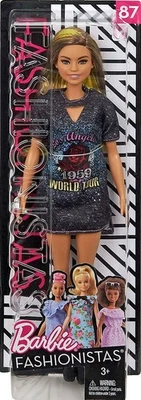 芭比时尚芭比娃娃 FJF47 #87 ROCKSTAR GLAM 1959 年世界巡回赛美泰 — 第 1/4 张图片