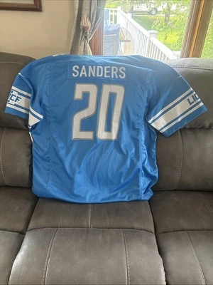 Camiseta deportiva Nike On Field Detroit Lions Barry Sanders talla 3XL Foto 1 de 4