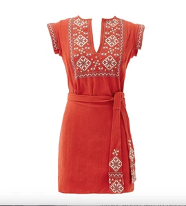 FREE PEOPLE - Arizona Clay Wickelkleid - Clay - Medium - Bild 1 von 15