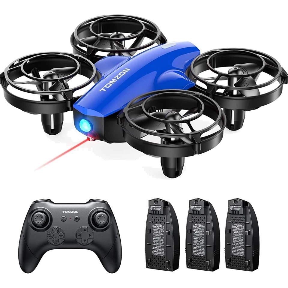 Drohne Kinder ferngesteuert, 3D Flip, Kampfmodus, Flugzeit 24 Min, Blau - Bild 1 von 2