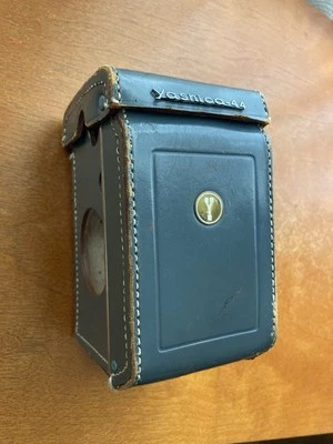 Vintage Yashica 44 LM Grey Leather Case, Great Patina! - Image 1 of 4