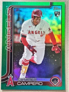 Gustavo Campero, 2025 Topps Series 2 Baseball, Green Holo Foil, 12/99 - Bild 1 von 2